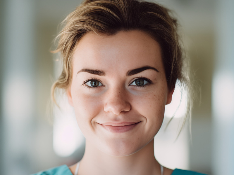 Klinikpersonal am Arbeitsplatz