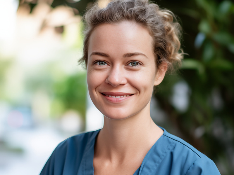 Klinikpersonal am Arbeitsplatz